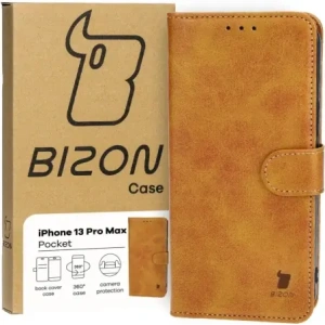 Hurtownia GSM - Etui z klapką Bizon Case Pocket do Apple iPhone 13 Pro Max hnědé - BIZ3553 - {ean13} - Hurt
