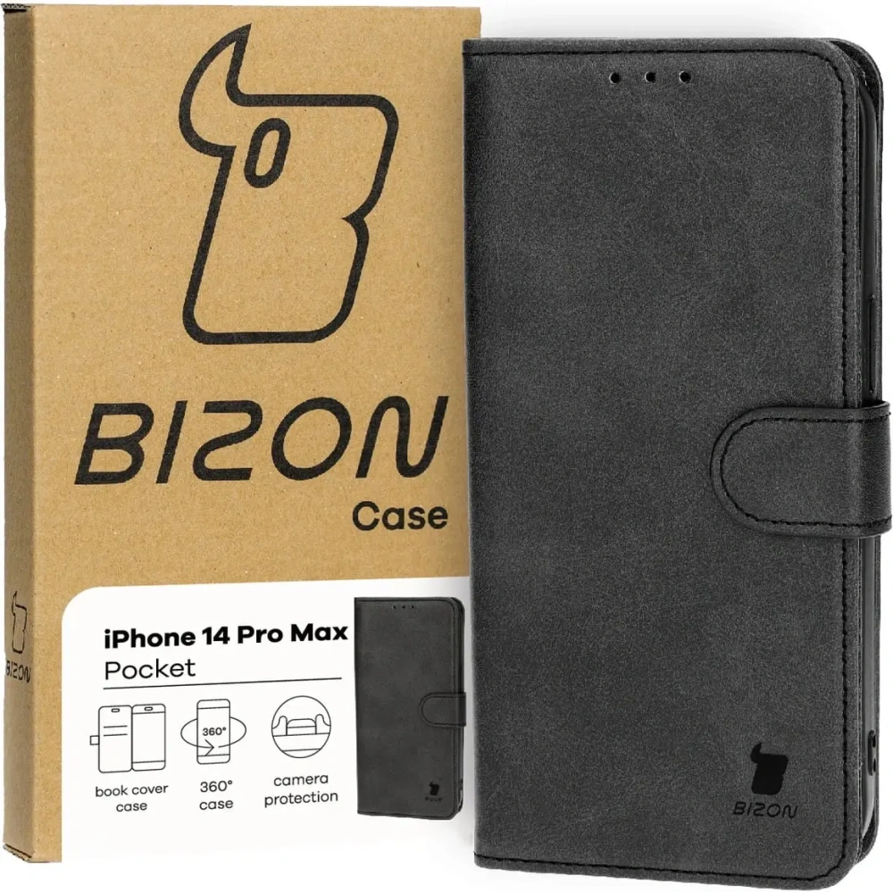 Hurtownia GSM - Bizon Case Pocket Apple iPhone 14 Pro Max schwarz - BIZ3556 - {ean13} - Hurt