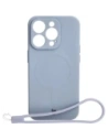 Hurtownia GSM - Etui silikonowe z pierścieniem magnetycznym Bizon Case Silicone Magnetic do Apple iPhone 15 Pro szare - BIZ3562 - {ean13} - Hurt