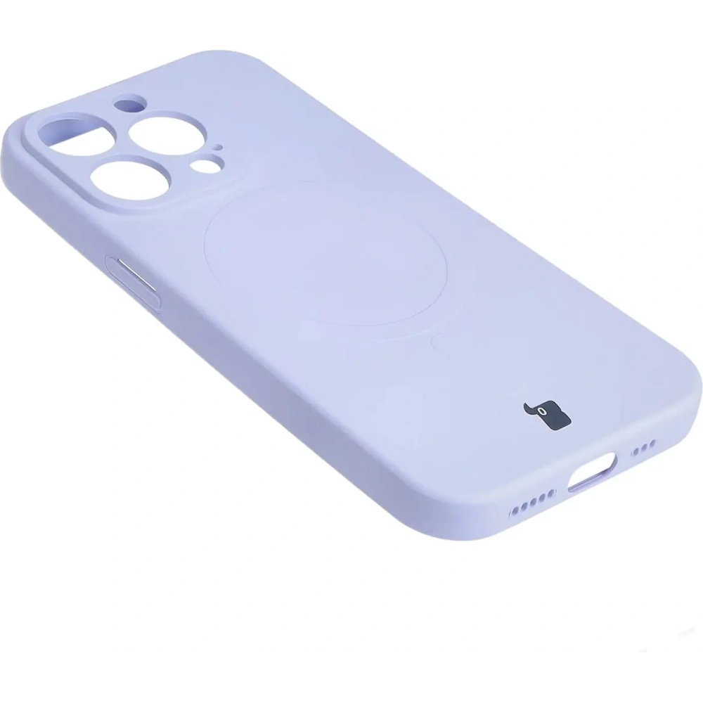 Hurtownia GSM - Bizon Case Szilikon Magnetic Apple iPhone 15 Pro világosszürke - BIZ3563 - {ean13} - Hurt
