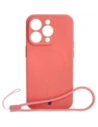 Hurtownia GSM - Etui silikonowe z pierścieniem magnetycznym Bizon Case Silicone Magnetic do Apple iPhone 15 Pro brudnoróżowe - BIZ3565 - {ean13} - Hurt