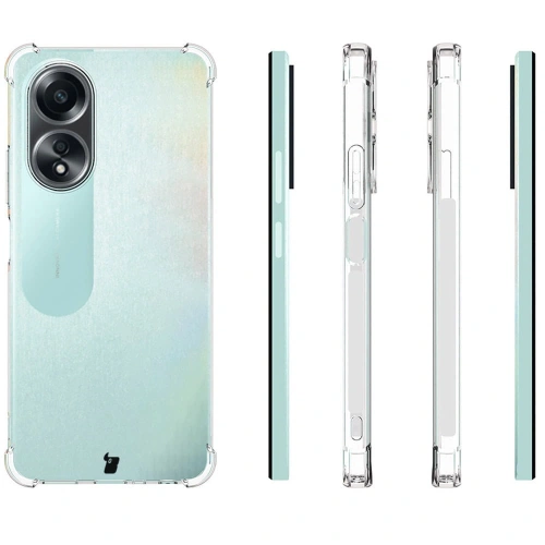 Etui + 2x szkło na ekran Bizon Case Clear Pack do Oppo A58 4G przezroczyste