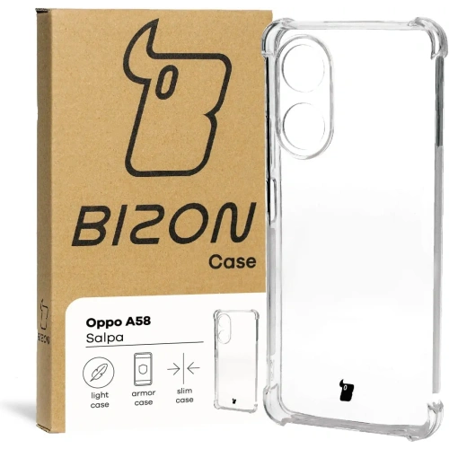 Elastyczne etui Bizon Case Salpa do Oppo A58 4G przezroczyste