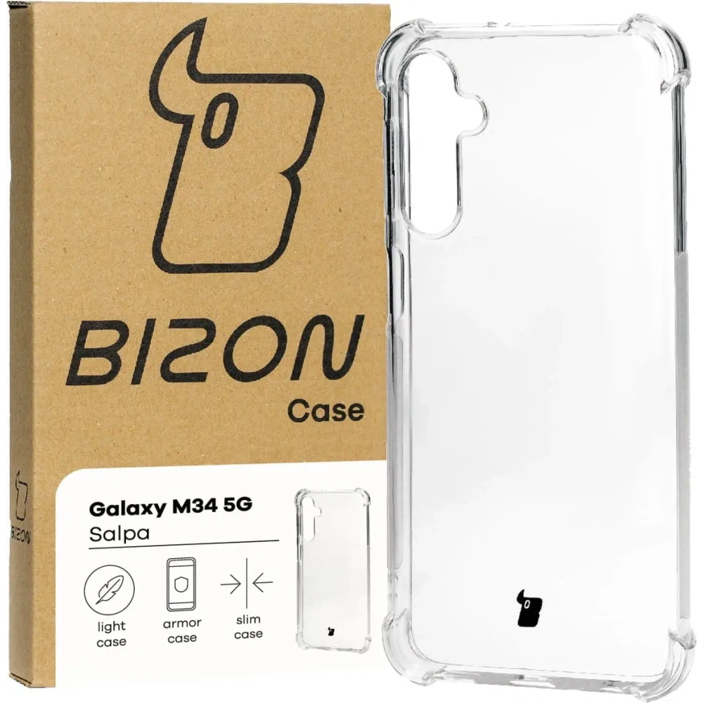 Hurtownia GSM - Bizon Case Salpa Samsung Galaxy M34 5G transparent - BIZ3569 - {ean13} - Hurt
