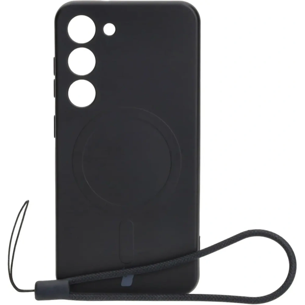 Hurtownia GSM - Etui silikonowe z pierścieniem magnetycznym Bizon Case Silicone Magnetic do Samsung Galaxy S23 czarne - BIZ3571 - {ean13} - Hurt