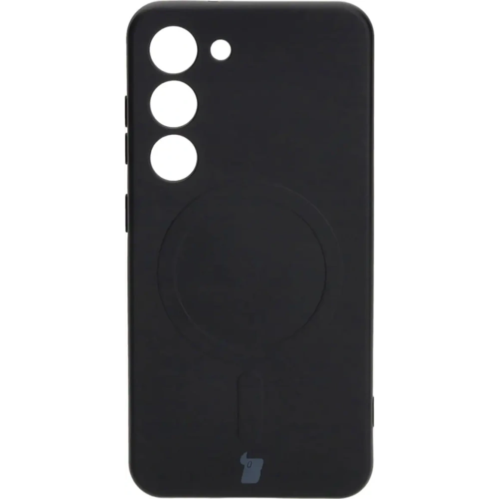 Hurtownia GSM - Etui silikonowe z pierścieniem magnetycznym Bizon Case Silicone Magnetic do Samsung Galaxy S23 czarne - BIZ3571 - {ean13} - Hurt