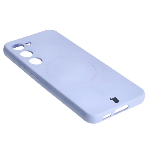 Etui silikonowe z pierścieniem magnetycznym Bizon Case Silicone Magnetic do Samsung Galaxy S23 jasnofioletowe