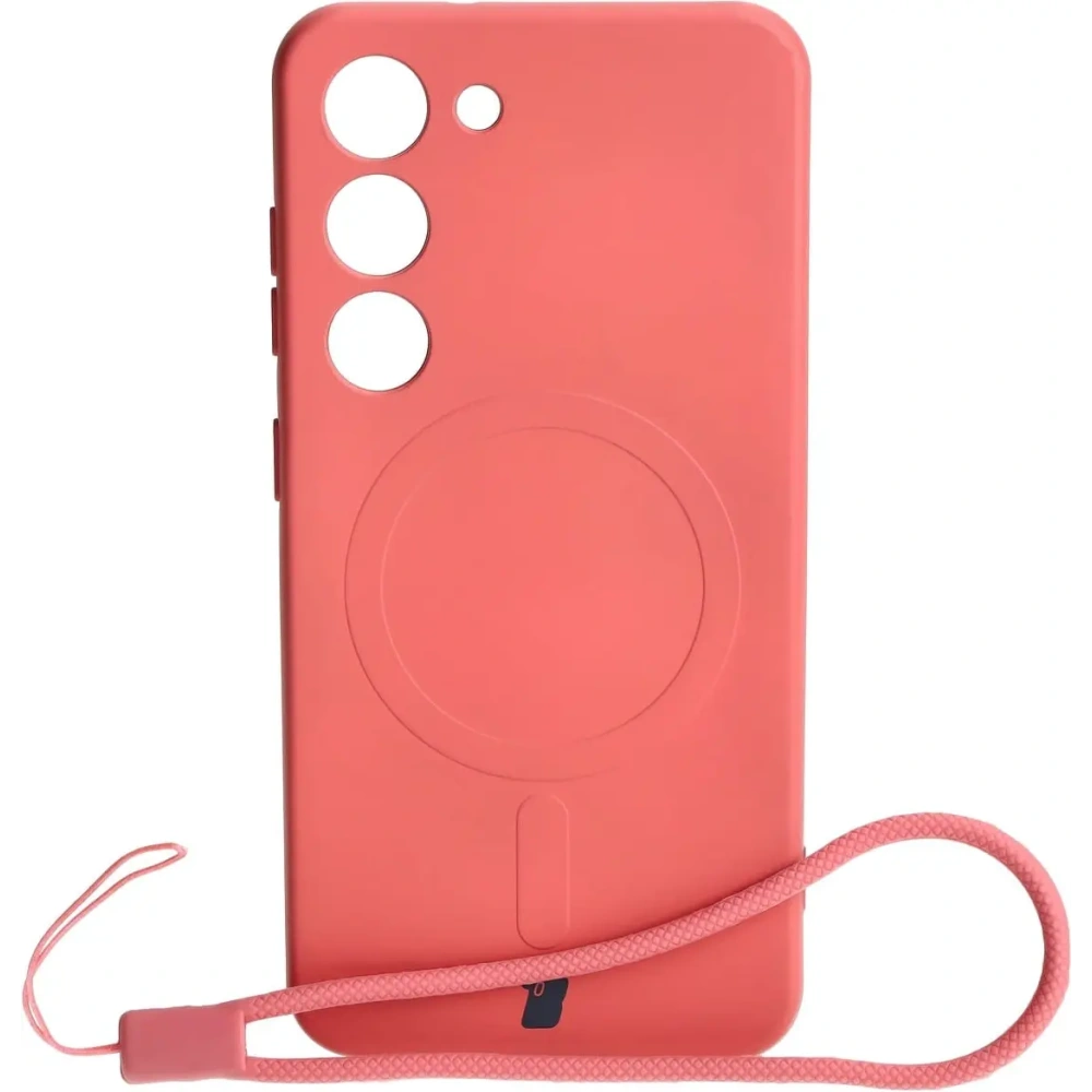 Hurtownia GSM - Etui silikonowe z pierścieniem magnetycznym Bizon Case Silicone Magnetic do Samsung Galaxy S23 brudnoróżowe - BIZ3578 - {ean13} - Hurt