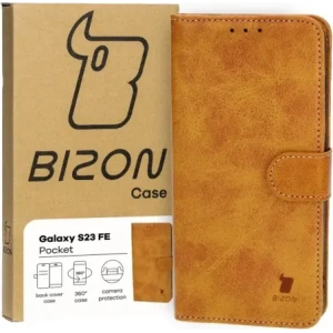Hurtownia GSM - Etui s klopou Bizon Case Pocket do Samsung Galaxy S23 FE hnědé - BIZ3580 - {ean13} - Hurt