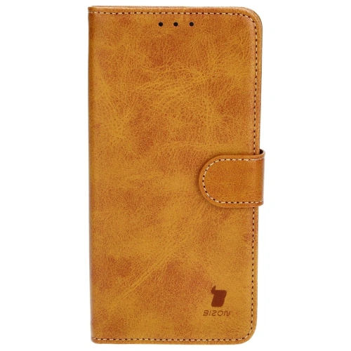 Etui z klapką Bizon Case Pocket do Samsung Galaxy S23 FE brązowe