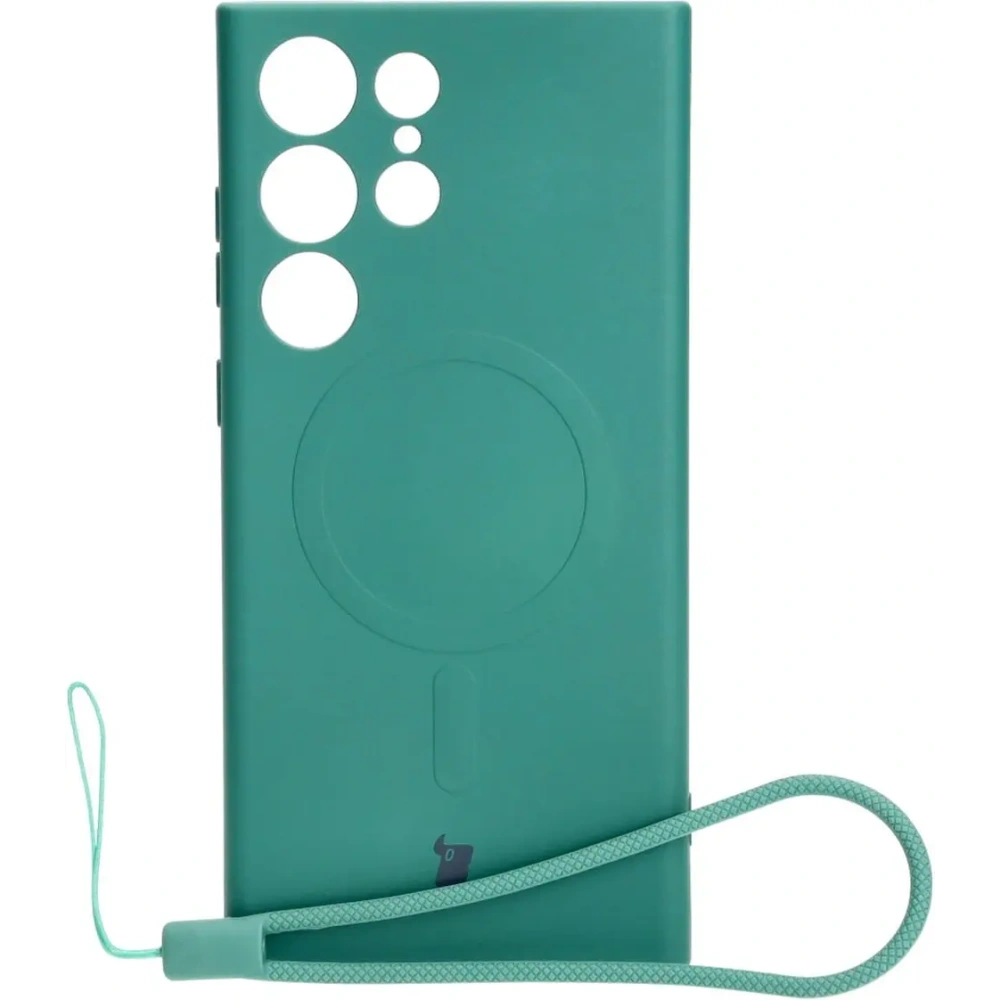 Wholesale Bizon Case Silicone Magnetic Samsung Galaxy S23 Ultra dark green - BIZ3586 - {ean13} - Hurt