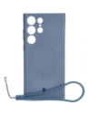 Caz de silicon Bizon Magnetic Samsung Galaxy S23 Ultra gri