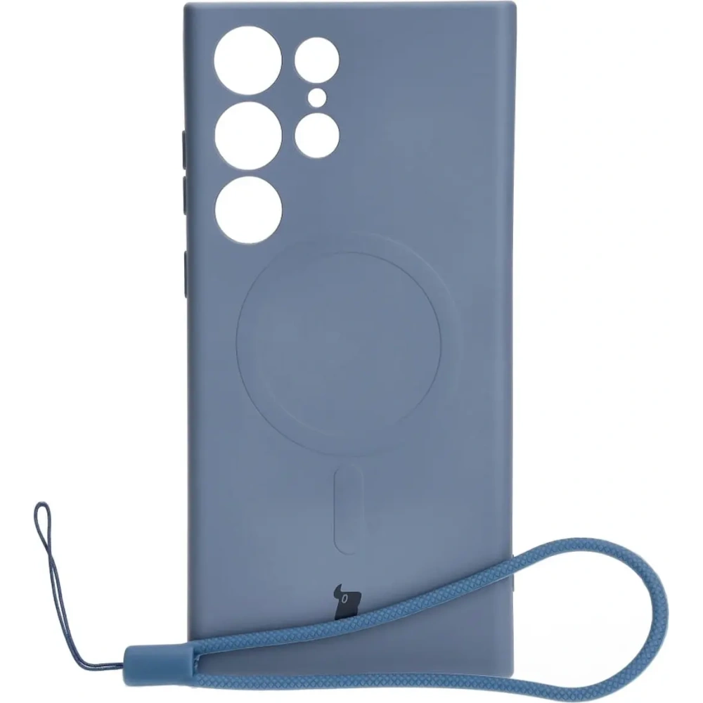 Caz de silicon Bizon Magnetic Samsung Galaxy S23 Ultra gri