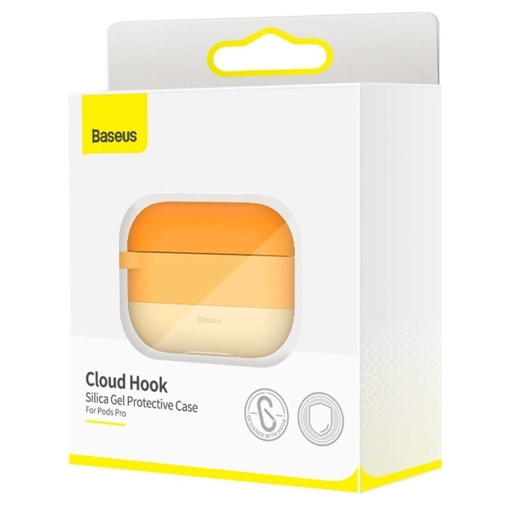 Wholesale Baseus Cloud Hook Silicone Case Apple AirPods Pro Orange - BSU1421ORG - {ean13} - Hurt