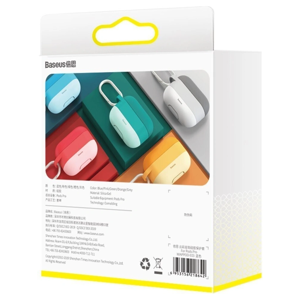 Wholesale Baseus Cloud Hook Silicone Case Apple AirPods Pro Orange - BSU1421ORG - {ean13} - Hurt