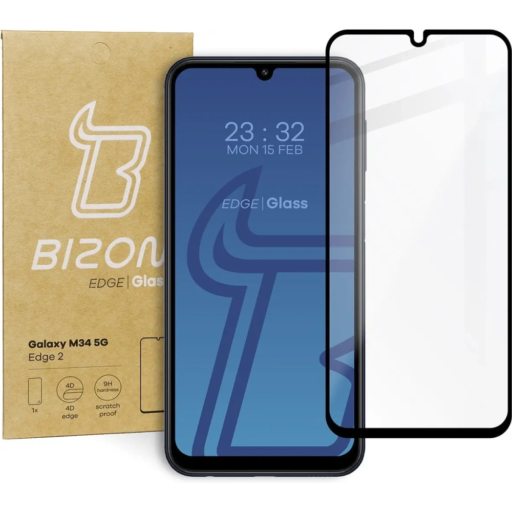 Hurtownia GSM - Bizon Glass Edge 2 Samsung Galaxy M34 5G negru - BIZ3591 - {ean13} - Hurt