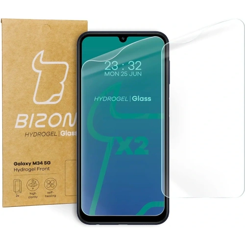 Folia hydrożelowa na ekran Bizon Glass Hydrogel Front do Samsung Galaxy M34 5G [2 PACK]