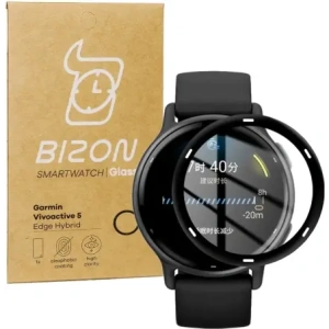 Wholesale Bizon Glass Watch Edge Hybrid Garmin Vivoactive 5 black - BIZ3593 - {ean13} - Hurt