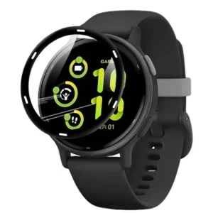Wholesale Bizon Glass Watch Edge Hybrid Garmin Vivoactive 5 black - BIZ3593 - {ean13} - Hurt