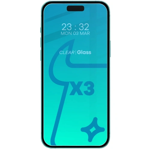 3x Szkło na ekran + szkło na aparat BIZON Clear do Apple iPhone 15 Plus