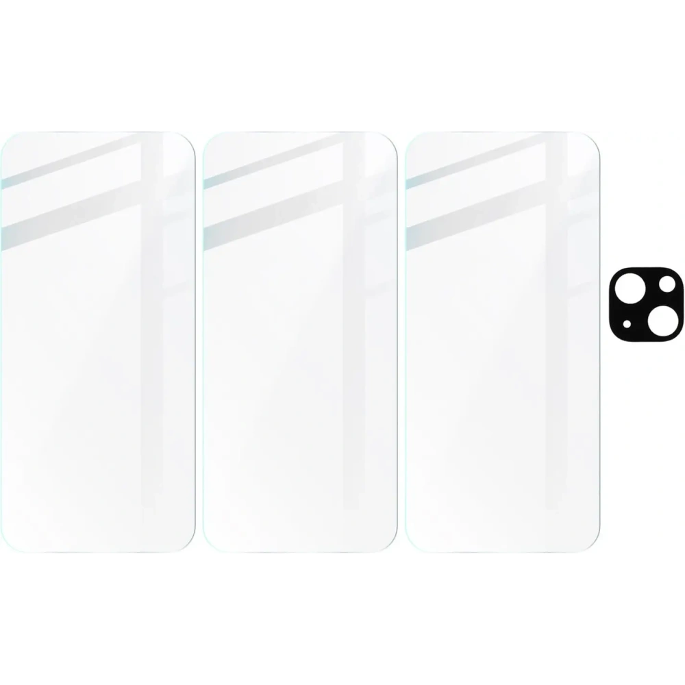 Hurtownia GSM - BIZON Clear 3x sticlă de ecran + sticlă de cameră Apple iPhone 15 Plus - BIZ3594 - {ean13} - Hurt