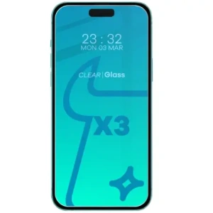 Hurtownia GSM - 3x Szkło na ekran + szkło na aparat BIZON Clear do Apple iPhone 15 Pro - BIZ3595 - {ean13} - Hurt
