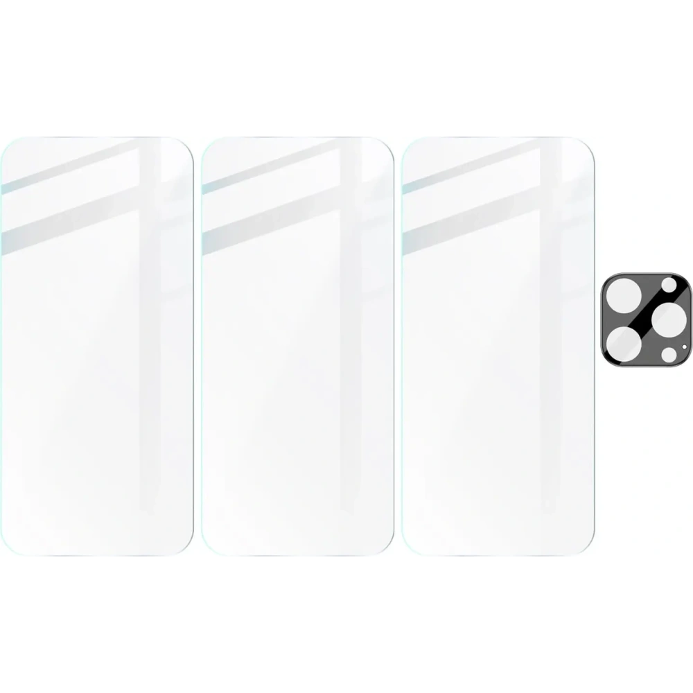 Hurtownia GSM - BIZON Clear 3x képernyőüveg + kameraüveg Apple iPhone 15 Pro - BIZ3595 - {ean13} - Hurt