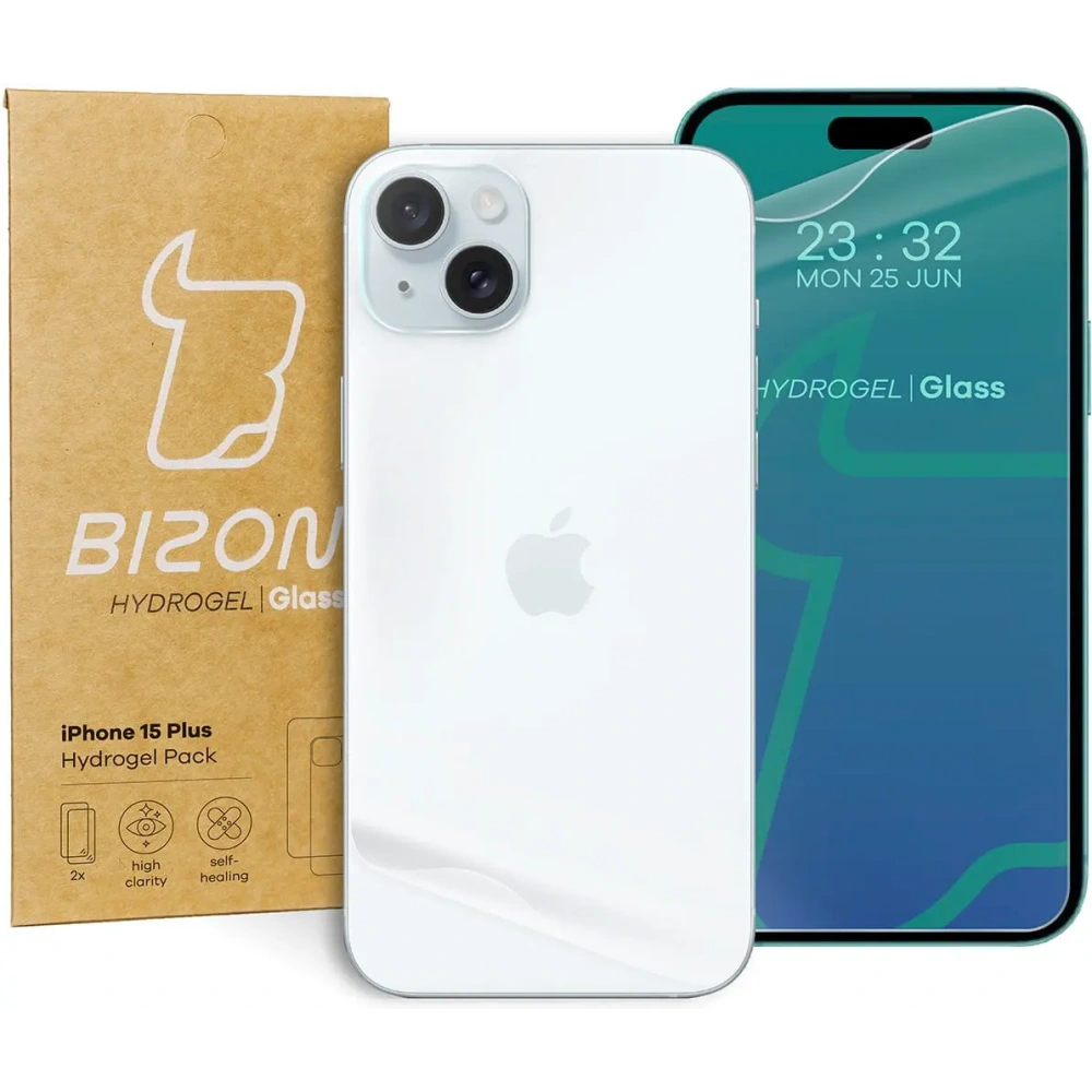 Hurtownia GSM - Pachet de hidrogel Bizon Glass pentru Apple iPhone 15 Plus - BIZ3596 - {ean13} - Hurt