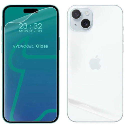 Folia hydrożelowa na tył i przód Bizon Glass Hydrogel Pack do Apple iPhone 15 Plus