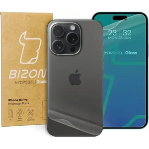 Hurtownia GSM - Bizon Glass Hydrogel csomag Apple iPhone 15 Pro-hoz - BIZ3597 - {ean13} - Hurt