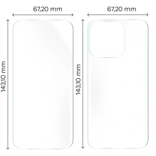 Folia hydrożelowa na tył i przód Bizon Glass Hydrogel Pack do Apple iPhone 15 Pro