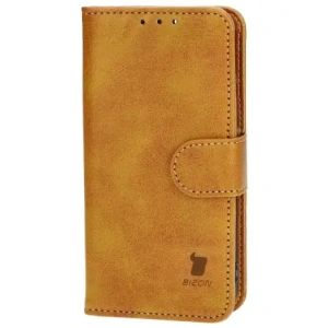 Etui z klapką Bizon Case Pocket do Apple iPhone 13 Mini brązowe