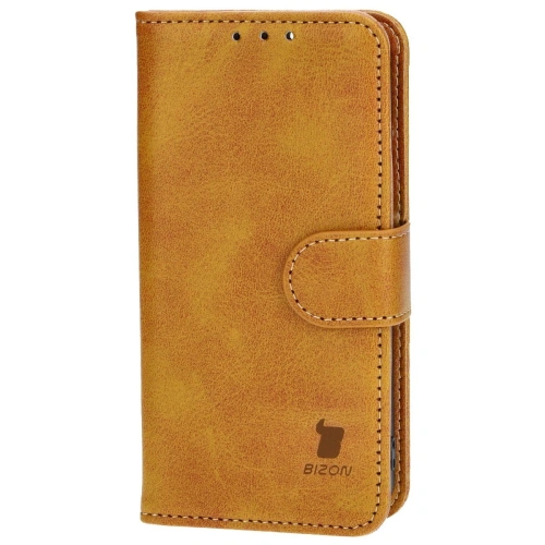 Etui z klapką Bizon Case Pocket do Apple iPhone 13 Mini brązowe