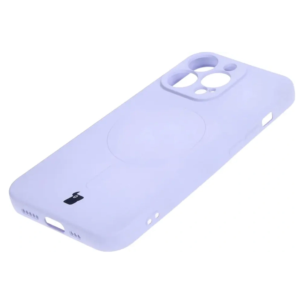 Hurtownia GSM - Etui silikonowe z pierścieniem magnetycznym Bizon Case Silicone Magnetic do Apple iPhone 13 Pro jasnofioletowe - BIZ3603 - {ean13} - Hurt