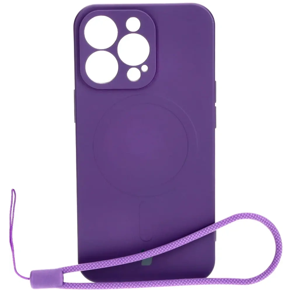 Hurtownia GSM - Etui silikonowe z pierścieniem magnetycznym Bizon Case Silicone Magnetic do Apple iPhone 13 Pro śliwkowe - BIZ3604 - {ean13} - Hurt