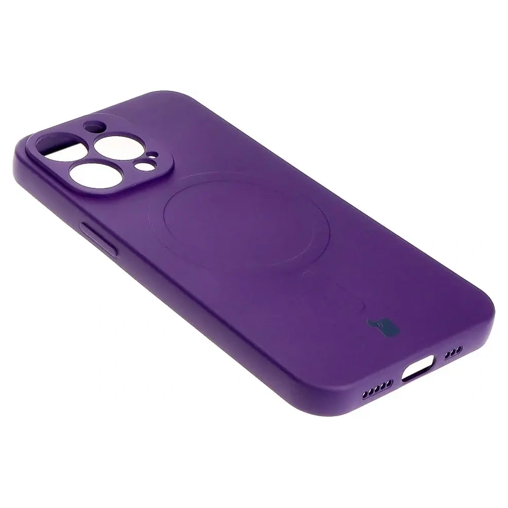 Hurtownia GSM - Etui silikonowe z pierścieniem magnetycznym Bizon Case Silicone Magnetic do Apple iPhone 13 Pro śliwkowe - BIZ3604 - {ean13} - Hurt
