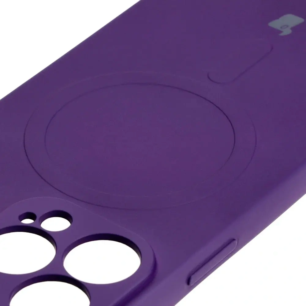 Hurtownia GSM - Etui silikonowe z pierścieniem magnetycznym Bizon Case Silicone Magnetic do Apple iPhone 13 Pro śliwkowe - BIZ3604 - {ean13} - Hurt