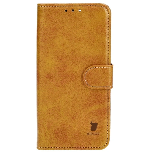 Etui z klapką Bizon Case Pocket do Apple iPhone 13 Pro brązowe