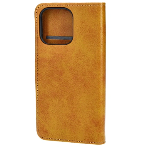 Etui z klapką Bizon Case Pocket do Apple iPhone 13 Pro brązowe