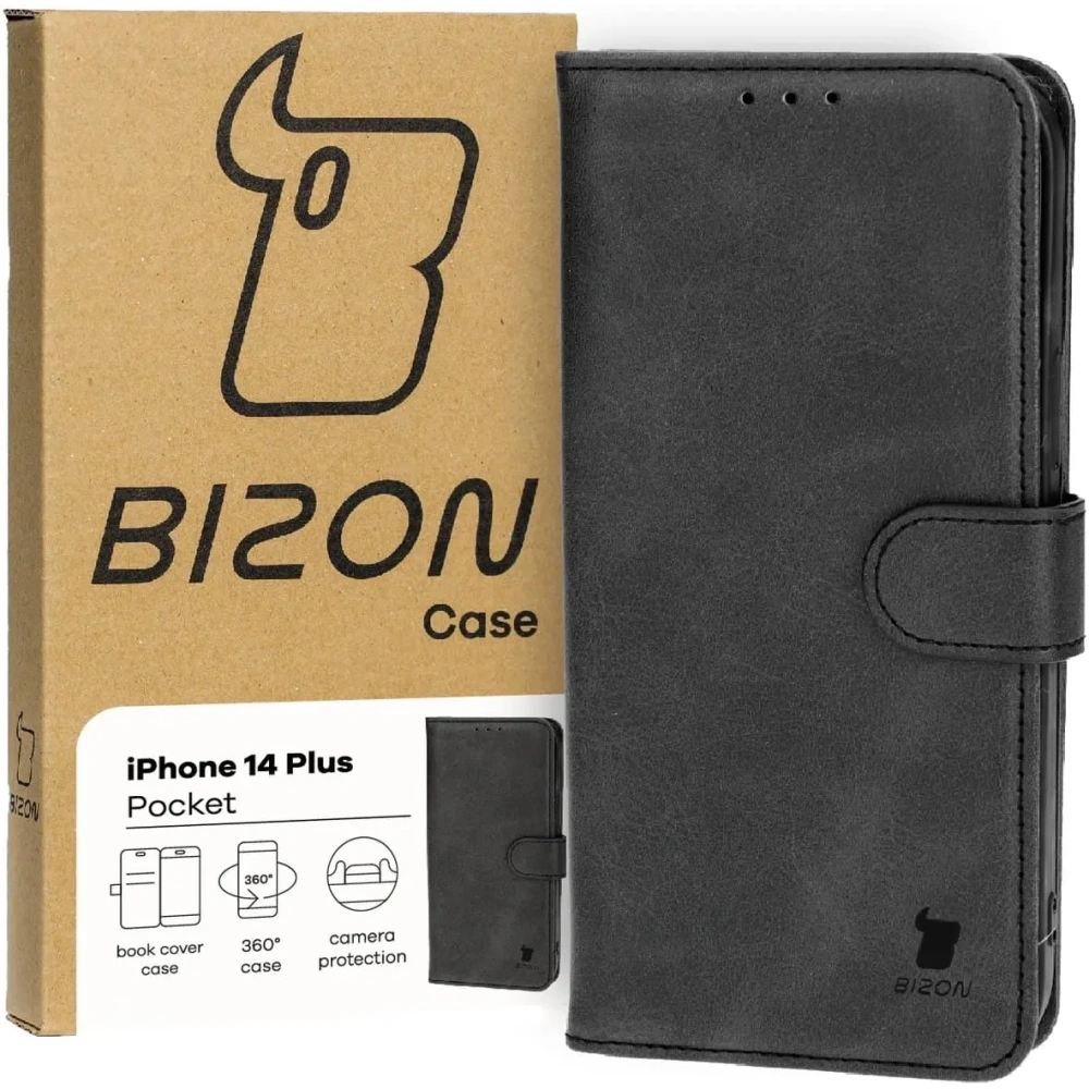 Wholesale Bizon Case Pocket Apple iPhone 14 Plus black - BIZ3611 - {ean13} - Hurt