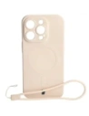 Bizon Case Silicone Magnetic Apple iPhone 14 Pro beige