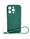 Bizon Case Silicone Magnetic Apple iPhone 14 Pro sötét zöld