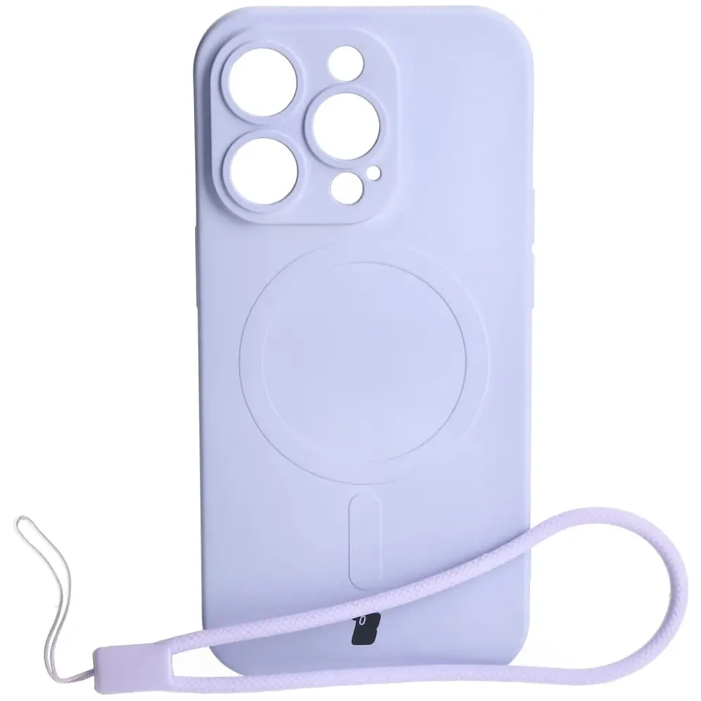 Hurtownia GSM - Etui silikonové s magnetickým kroužkem Bizon Case Silicone Magnetic pro Apple iPhone 14 Pro světle fialové - BIZ3620 - {ean13} - Hurt