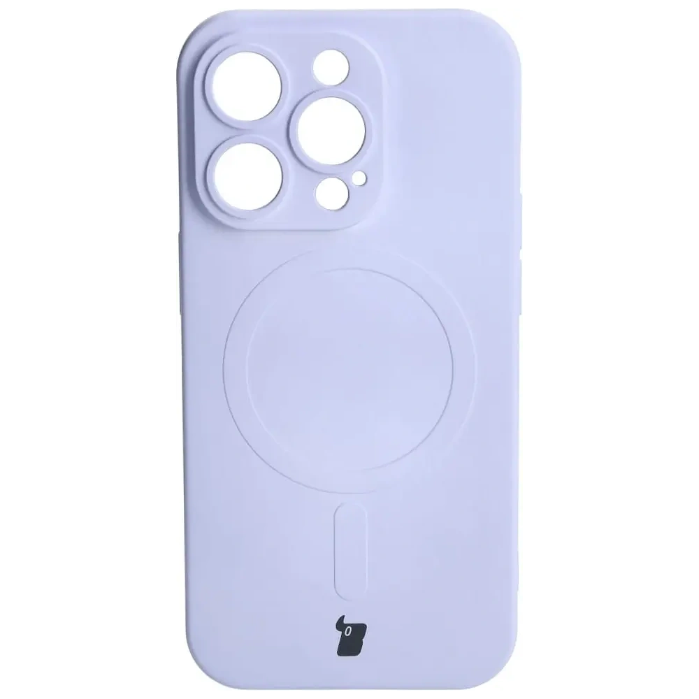 Hurtownia GSM - Etui silikonové s magnetickým kroužkem Bizon Case Silicone Magnetic pro Apple iPhone 14 Pro světle fialové - BIZ3620 - {ean13} - Hurt