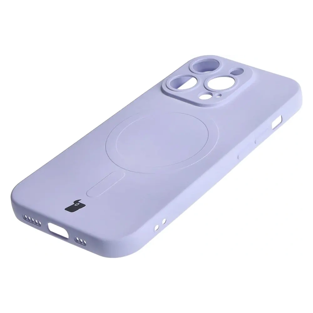 Hurtownia GSM - Etui silikonové s magnetickým kroužkem Bizon Case Silicone Magnetic pro Apple iPhone 14 Pro světle fialové - BIZ3620 - {ean13} - Hurt