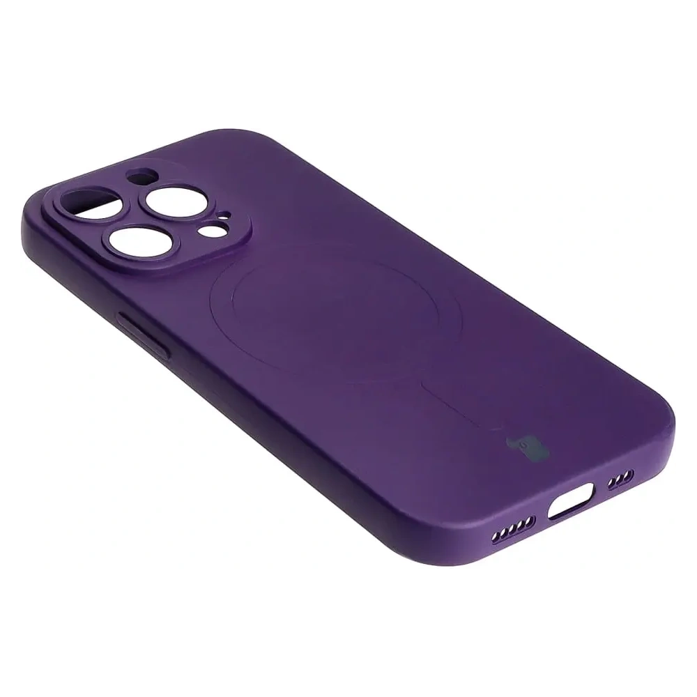 Hurtownia GSM - Etui silikonové s magnetickým kroužkem Bizon Case Silicone Magnetic pro Apple iPhone 14 Pro slivkové - BIZ3621 - {ean13} - Hurt