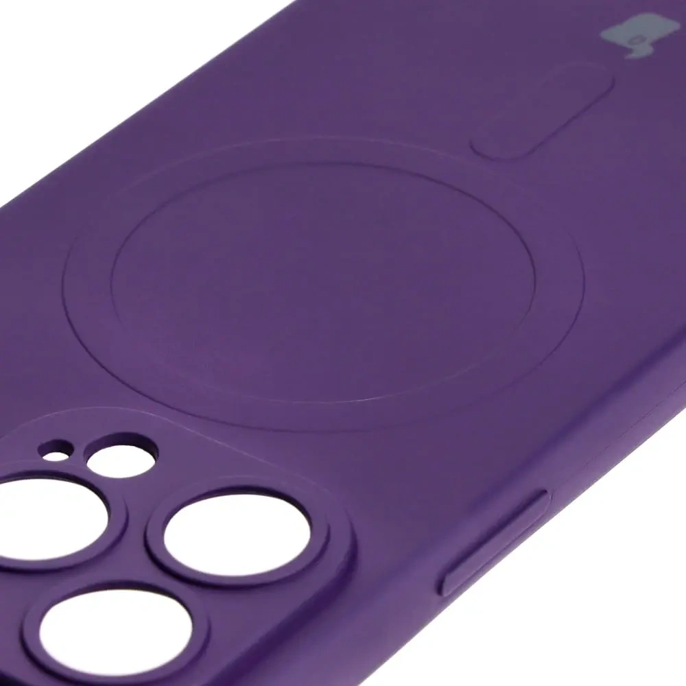 Hurtownia GSM - Etui silikonové s magnetickým kroužkem Bizon Case Silicone Magnetic pro Apple iPhone 14 Pro slivkové - BIZ3621 - {ean13} - Hurt