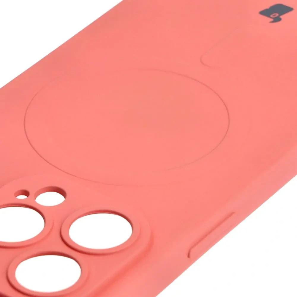Hurtownia GSM - Etui silikonowe z pierścieniem magnetycznym Bizon Case Silicone Magnetic do Apple iPhone 14 Pro brudnoróżowe - BIZ3622 - {ean13} - Hurt