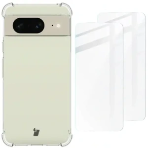 Wholesale Bizon Case Clear Pack case + 2x screen glass Google Pixel 8 clear - BIZ3626 - {ean13} - Hurt