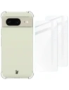 Bizon Case Clear Pack tok + 2x kijelző üveg Google Pixel 8 átlátszó